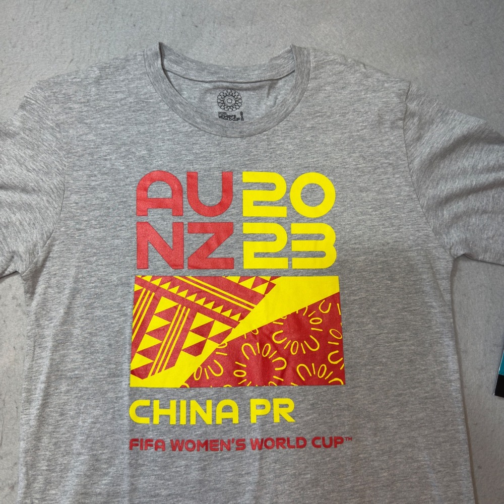 FIFA Womens‎ World Cup 2023 China PR T-Shirt Grey Heather Youth XL 18-20 New